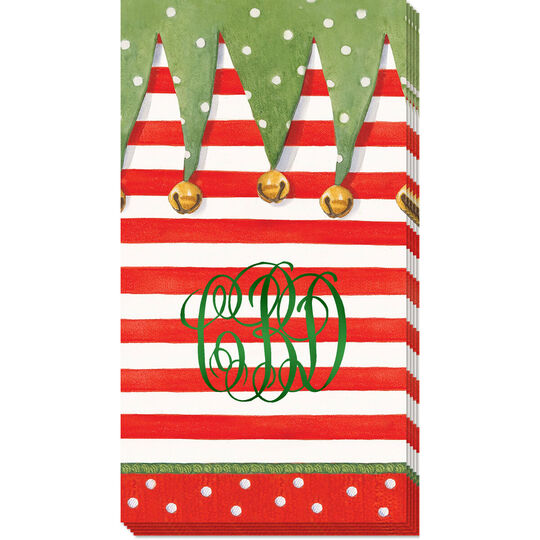 Stocking Stripes Caspari Guest Towels